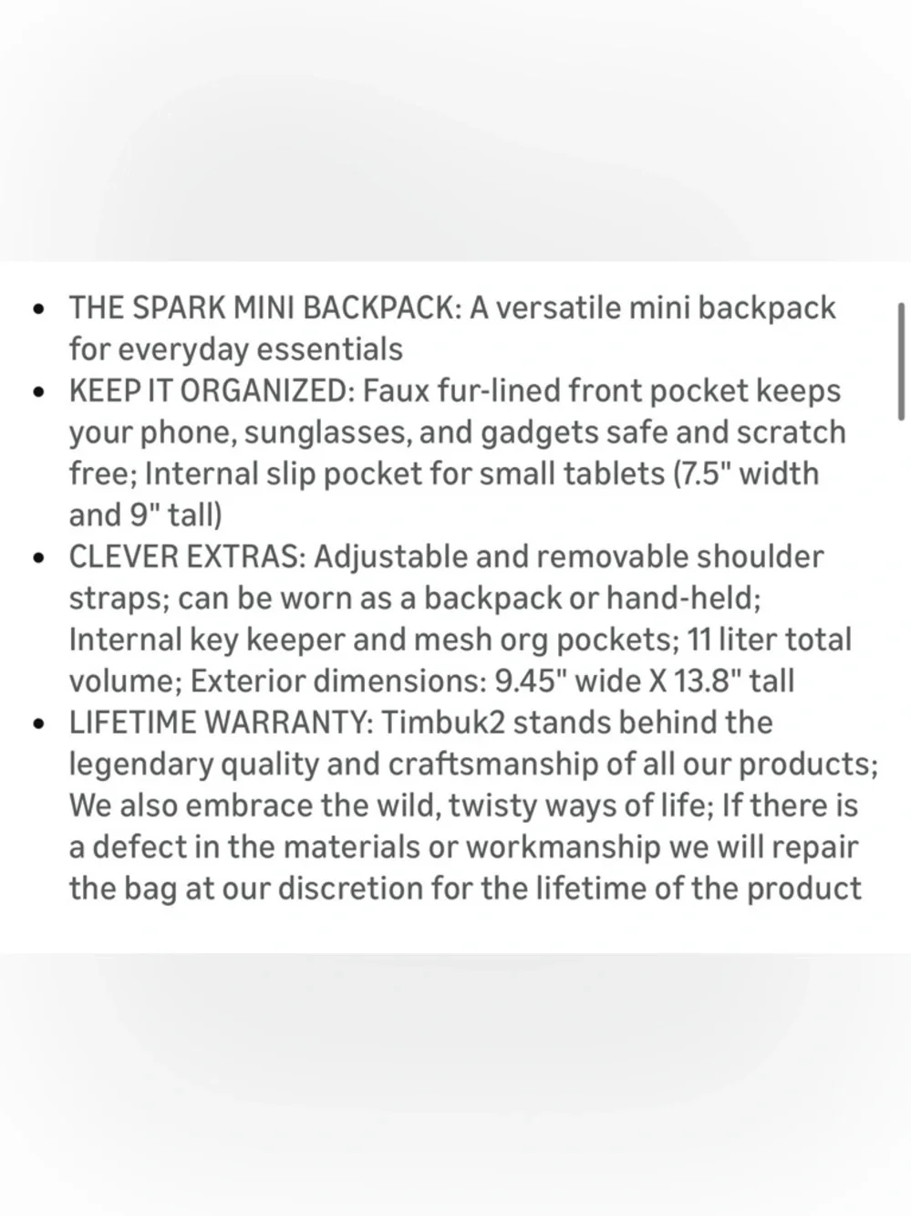 Timbuk2 Spark mini Backpack - Picture 6 of 6
